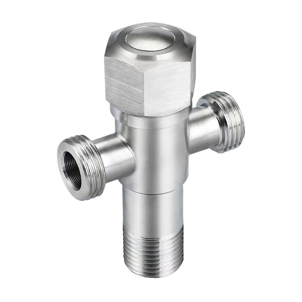 Valve à 180 ° à trè vie Valvula di distribuzione d'acqua à una entrata è duie uscita