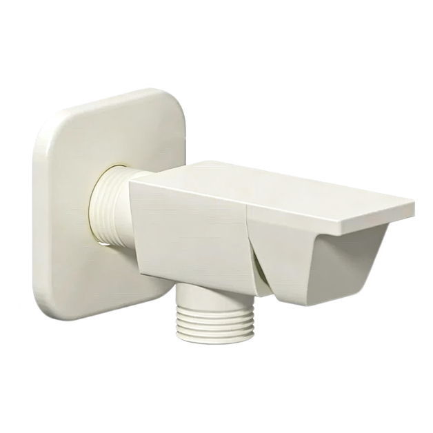 Valve d'entrata d'acqua calda è fredda murale bianca crema