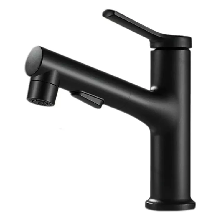 Rubinetto estraibile per lavabo cilindrico