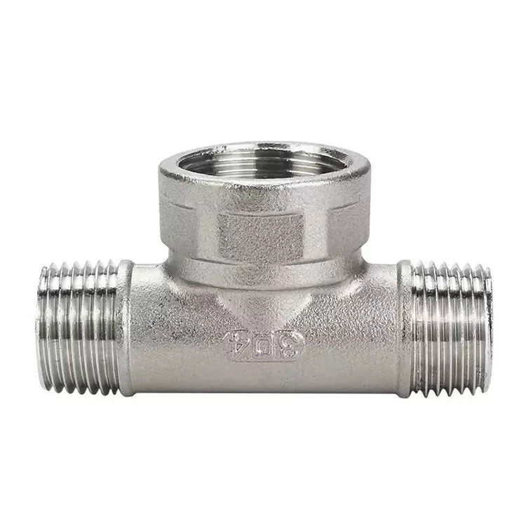 DN15-DN100 BSP Acciaio Inossidabile Medium-Large Pipe Tee