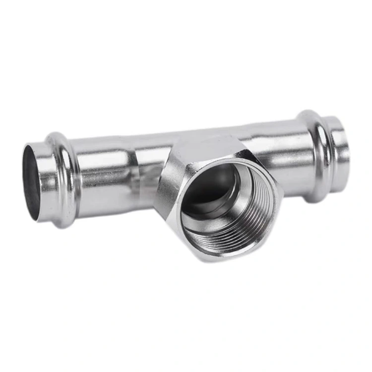 Doppia pressa Tee femminile filettata