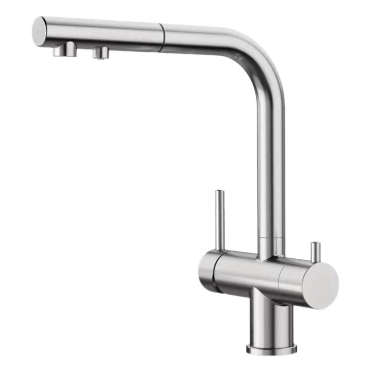 Rubinetto di purificatore d'acqua di cucina à doppia maniglia, a doppia maniglia