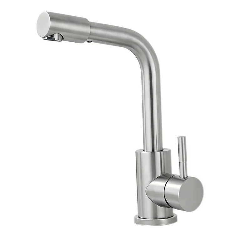 Rubinetto per lavabo a doppia funzione girevole a 360 °