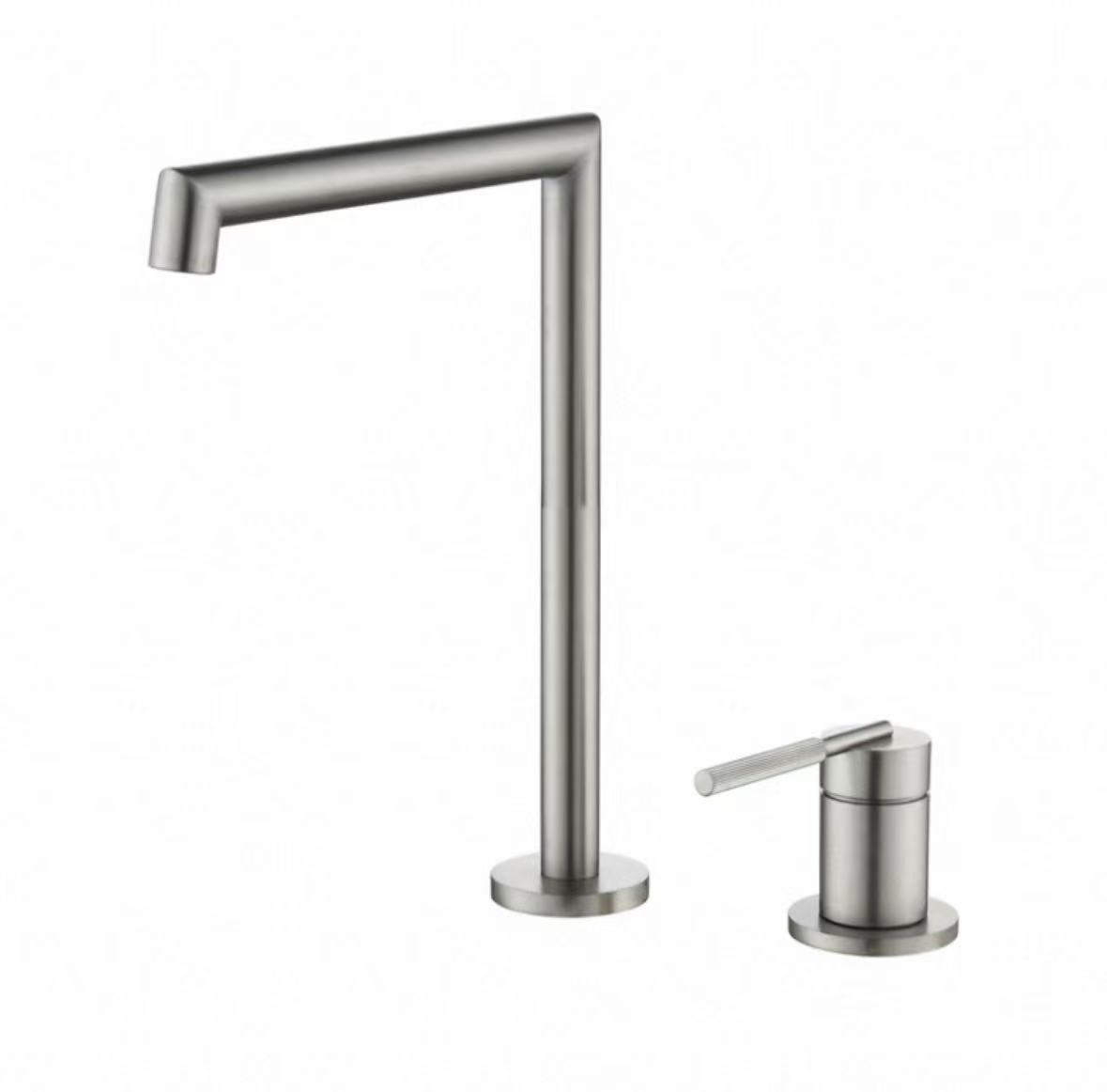 Mirror Silver Faucet Geometric Split