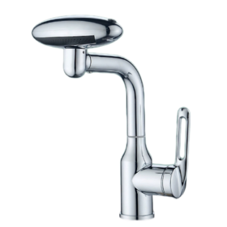 Mirror Silver Top Spray Rubinetto per lavabo