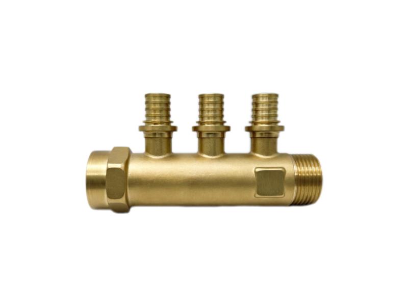 Manifold d'ottone d'un pezzu
