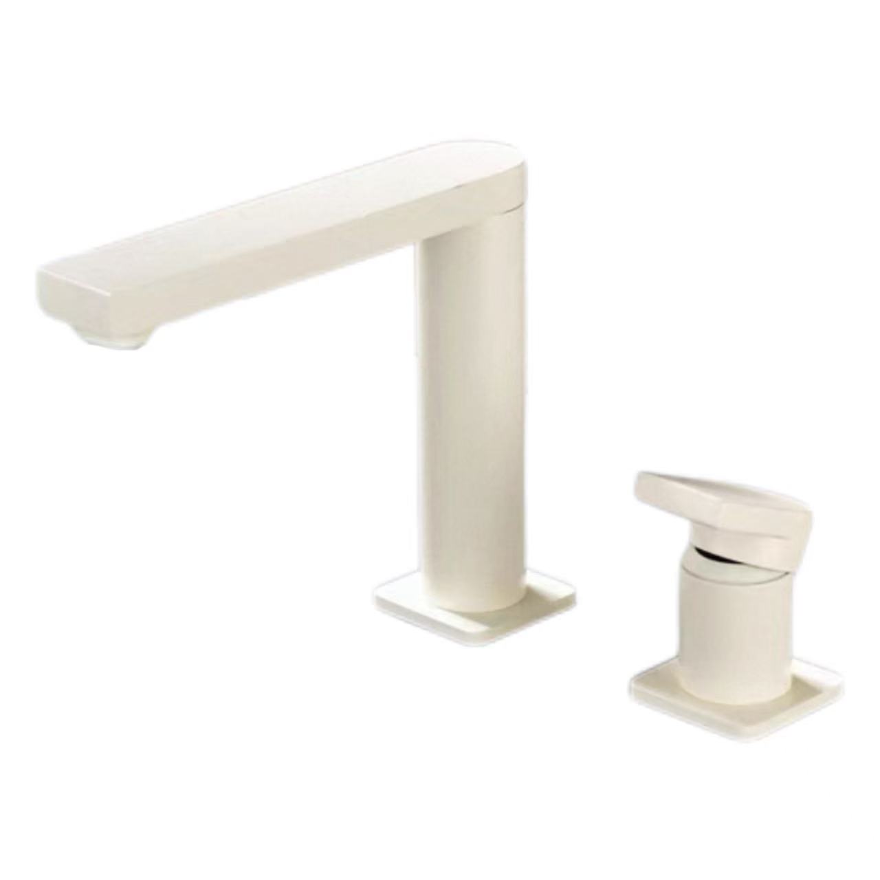 Rubinetto split minimalista biancu puro